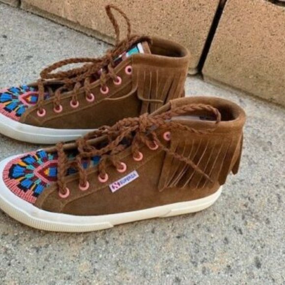 ALANUI x Superga Beaded Mid Top Sneaker - Size 38 (7.5) - Picture 5 of 8